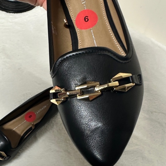 Report Black Loafers with Gold Chain Detail - Picture 6 of 10